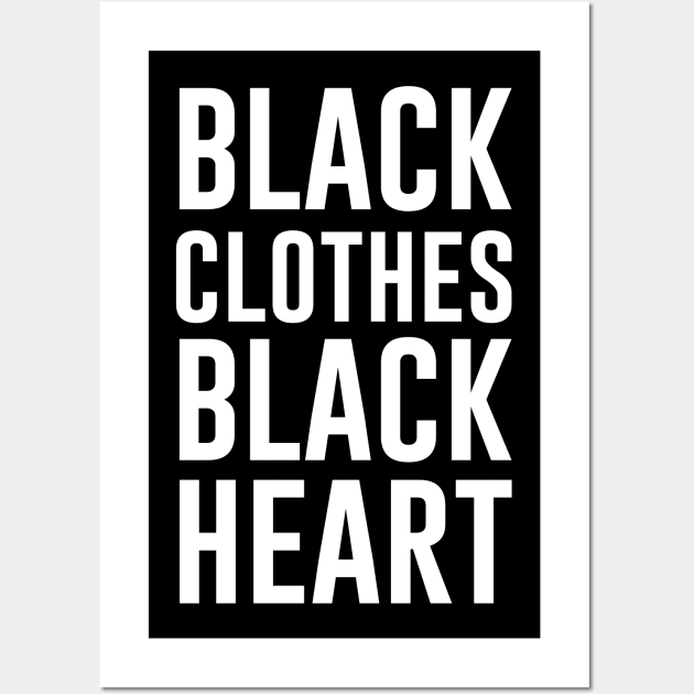 Black clothes black heart Wall Art by redsoldesign